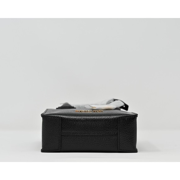 MICHAEL KORS MERCER Extra-Small N/S Shopper Crossbody Black Leather NWT $348 - Picture 5 of 12